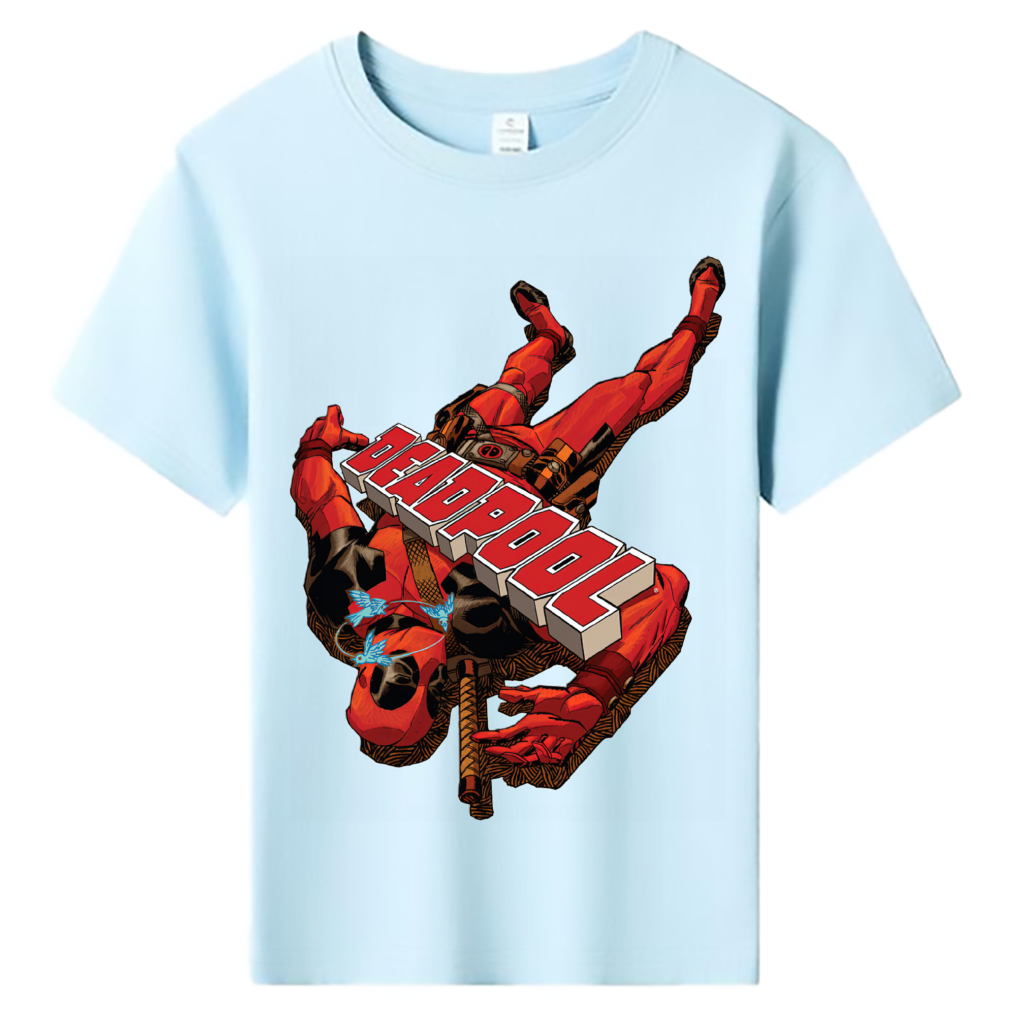 （画像用） Deadpool デッドプール 綿100％キッズTシャツ（フロントプリント）